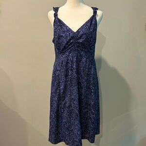 Athleta Nearly Knotical Mini Beach Athletic Dress, Floral, Paisley, Size 14 EUC